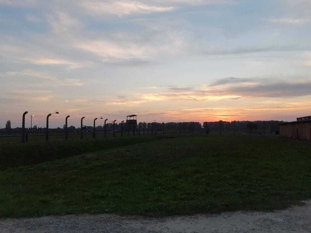 sunset in Birkenau